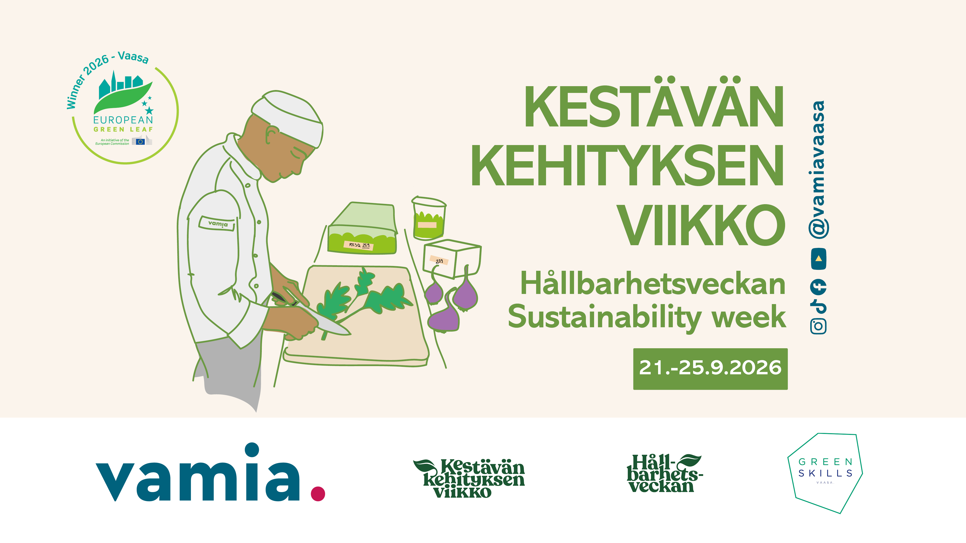 Kestävän kehityksen viikko Vamialla: 21.-25.9.2026